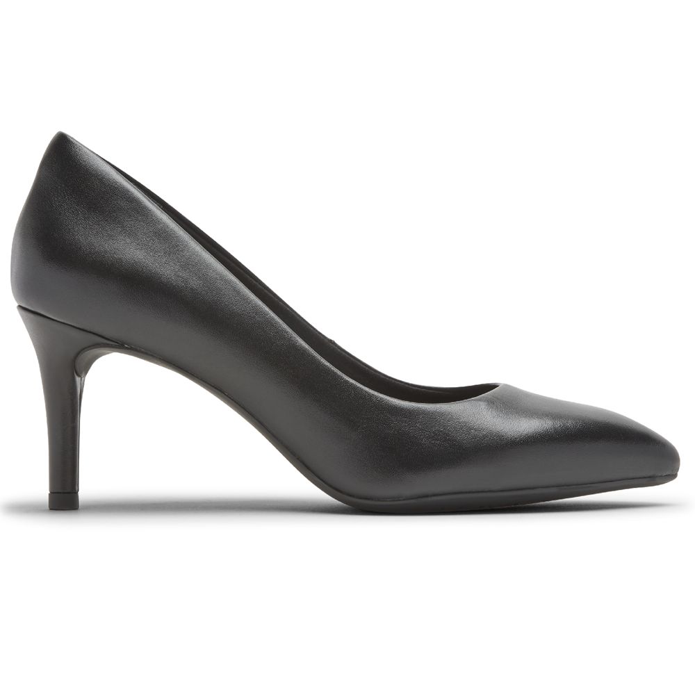 Rockport Chalina Tru365 75Mm Heel - Womens Pumps - Black - NZ (WVS-514932)